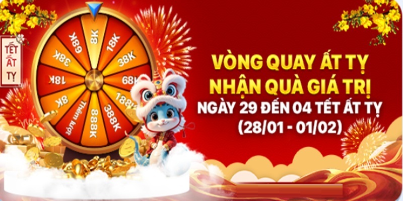 Khuyến mãi OK365 - Vòng quay Ất Tỵ đầu xuân 2025.